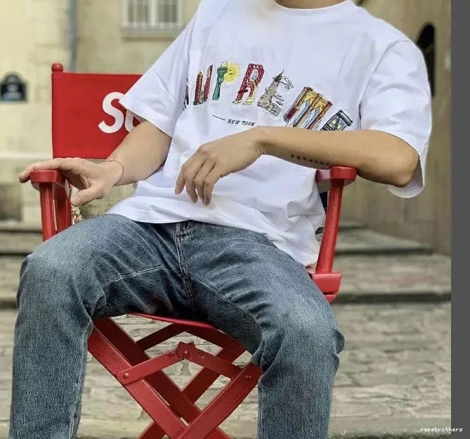 and T-shirt L White Black S Rainbow Arc 19SS Tee Embroidery City City Short Logo Arc sleeved XL M 0716